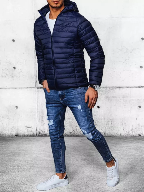 Herren Übergangsjacke Gesteppt Dunkelblau Dstreet TX4418