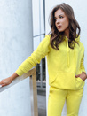 Damen Kapuzenpullover BASIC Gelb BY0285