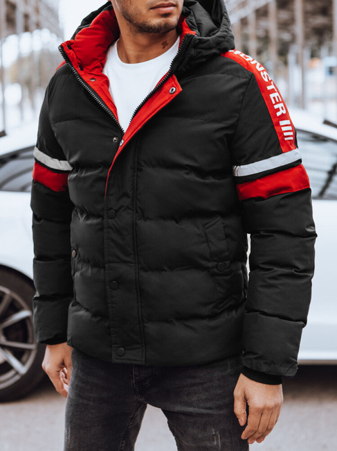 Herren Steppwinterjacke schwarz Dstreet TX4568