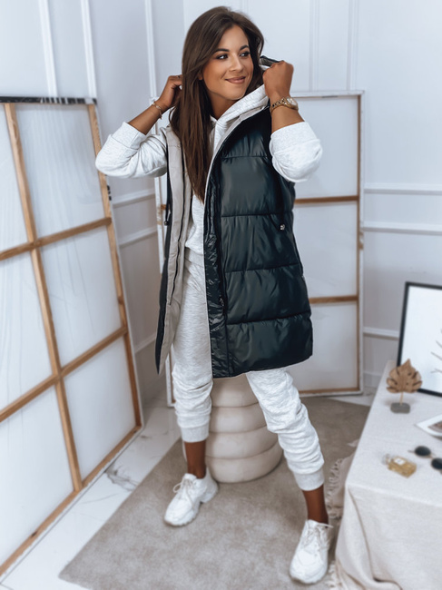 Damen Gesteppt Wendeweste ROSI Schwarz Dstreet TY2869