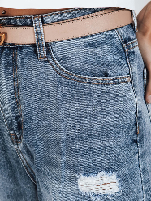 Damen Denim Hose mit Löchern blau Dstreet UY2812