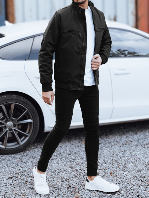 Herren Übergangsjacke schwarz Dstreet TX5033