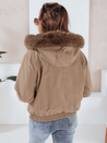 Damen Winterjacke VESSADA kurz mit Fell beige Dstreet TY5060