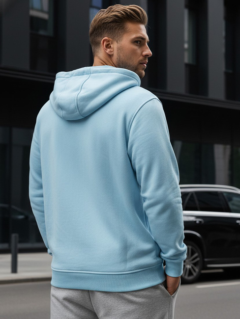 Herren Kapuzenpullover Himmelblau Dstreet BX4246