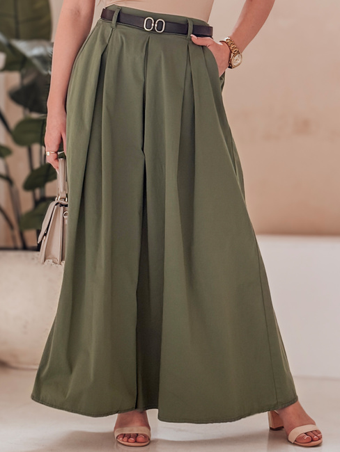 FLOWES khaki gestreifte Rock-Hose Dstreet UY2593