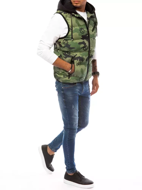 Herren Steppweste Camo Dstreet TX4106