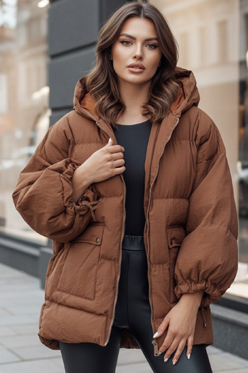 Damen Steppjacke mit Kapuze PARIMA camel Dstreet TY4510z