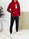 Herren Kapuzenpullover Farbe Weinrot DSTREET BX5728