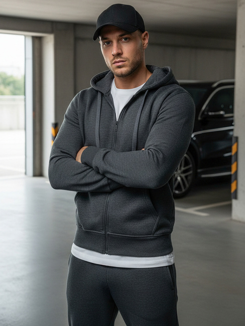 Herren Kapuzenpullover Anthrazit Dstreet BX2196