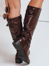Frauen braune Stiefel Dstreet ZY1086