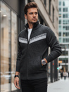 Herren Pullover ohne Knöpfe dunkelgrau Dstreet WX2260z