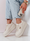 Damen Plateau Turnschuhe SNIKPIK beige Dstreet ZY0927