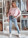Damen Denim Slim Fit Hose mit Gürtel FLORETTA blau Dstreet UY2490