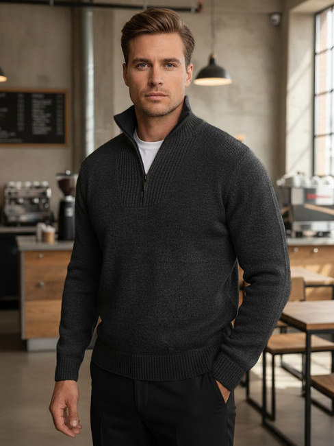 Herren Stehpullover isoliert graphit Dstreet WX2354