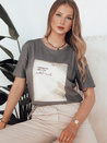 Damen T-shirt mit Aufdruck CHANTE Farbe Graphite DSTREET RY2585