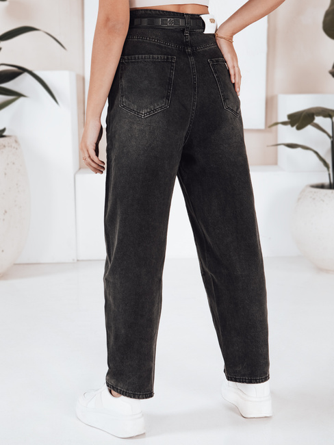 Damen Ballon Fit Jeans schwarz Dstreet UY2743