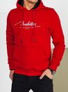 Herren Sweatshirt mit Aufdruck Farbe Rot DSTREET BX5702