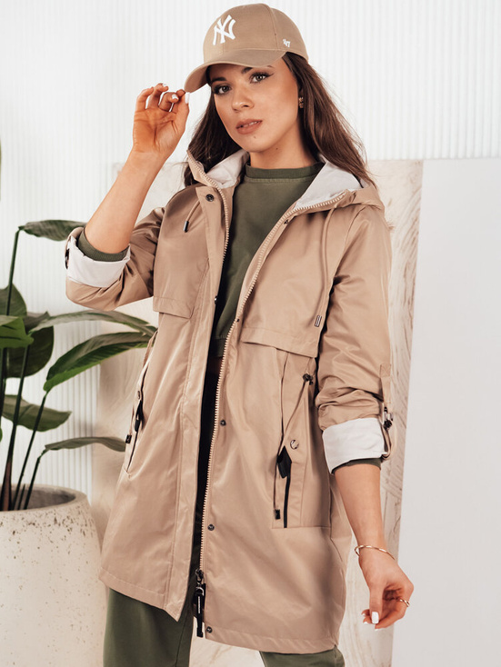 Damen Parka MEROY Farbe Beige DSTREET TY4288