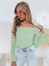 Damen Pullover in Einheitsgröße mit offenen Schultern SHOWIT hellgrün Dstreet MY2430