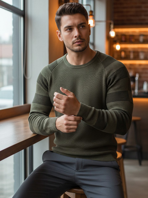 Herren Pullover Khaki Dstreet WX1637