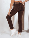 Damen Slim Tapered Jeans Braun Dstreet UY2843