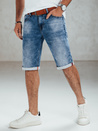 Blaue Denim-Shorts für Männer mit Gürtel Dstreet SX2558