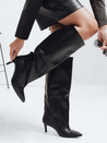 Damenstiefel mit breitem Schaft schwarz Dstreet ZY1042