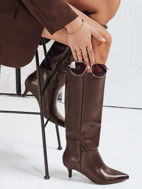 Frauen braune Stiefel Dstreet ZY1163