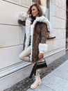 Damen Winterjacke LUXURY Farbe Kastanienbraun DSTREET TY3932