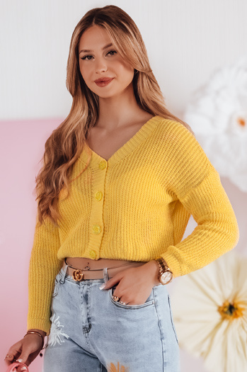 Swter Damen Einheitsgröße Übergröße gerippt SWEETDREAM gelb Dstreet MY2462