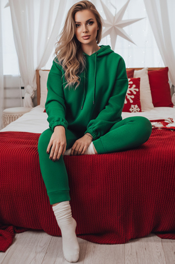 KSENIIA PREMIUM Damen-Trainingsanzug-Set grün Dstreet AY1111