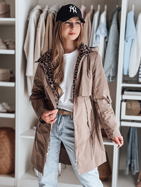 Damen-Parka-Übergangsjacke FERISSA khaki Dstreet TY4873