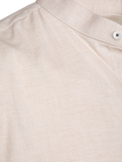 Herren Freizeithemd mit Stehkragen beige Dstreet DX2651