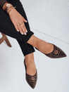 Damen braune Ballerinas Dstreet ZY1061