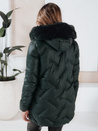 Damen Winterjacke LOVEINSIDE gesteppt mit Fell dunkelgrün Dstreet TY5050