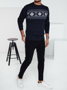 Marineblauer Herren-Pullover Dstreet WX2277