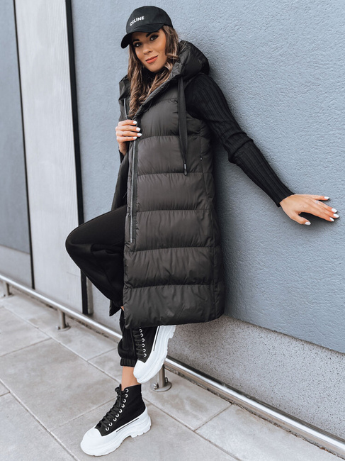 Damen Weste mit Kapuze NEEKO Farbe Schwarz DSTREET TY4045