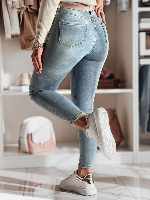 Damen Denim Skinny Hose mit Verzierung LUMITTA blau Dstreet UY2429