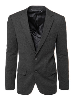 Grauer einreihiger Blazer für Männer Dstreet MX0624_1