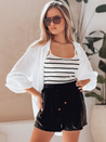 Damen SUMMER TRIP Stoffshorts schwarz Dstreet SY0433_1