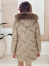 Damen Winterjacke LOVEINSIDE gesteppt mit Fell camel Dstreet TY5051