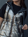 Damen Steppweste PIXIECODE dunkelgrau Dstreet TY4437