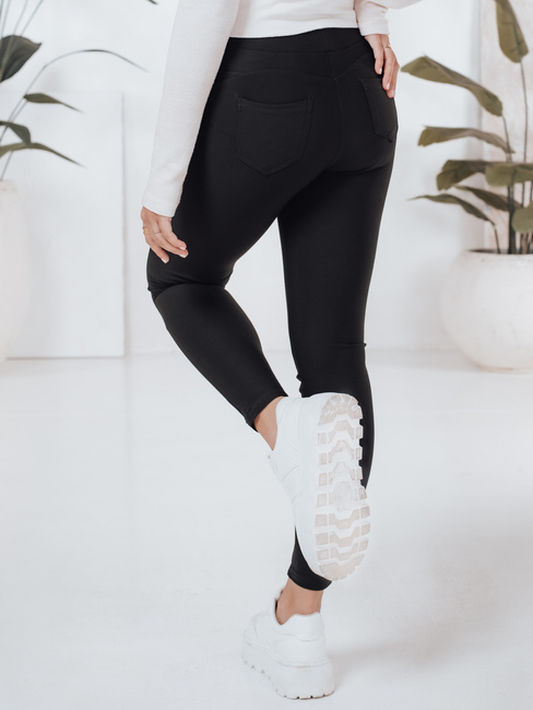 Damen Push Up Leggings Hose schwarz Dstreet UY2733