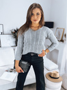 Damen Lange Pullover WELLMA Farbe Hellgrau DSTREET MY1771