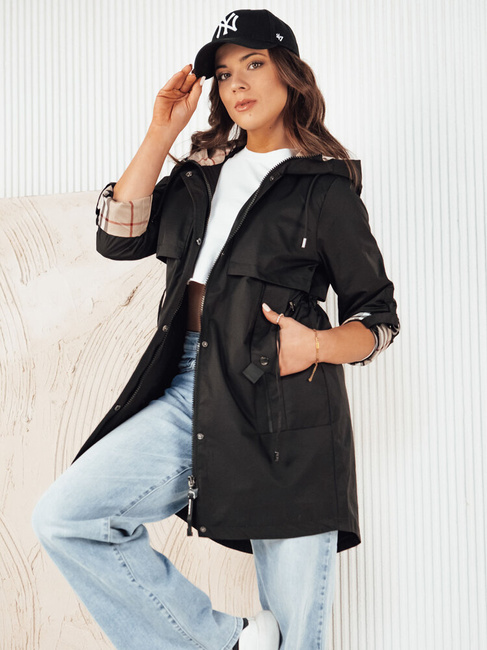 Damen Parka Jacke VERDU schwarz Dstreet TY4226