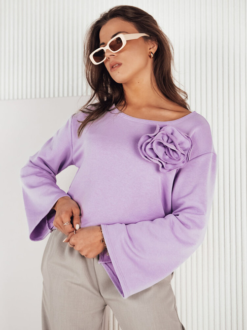 Damen Bluse mit langen Ärmeln ARNES Farbe Violett DSTREET RY2428