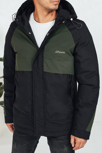 Herren Winterjacke mit Kapuze grün Dstreet TX5040