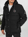 Herren Steppwinterjacke mit Kapuze schwarz Dstreet TX5055