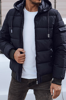 Herren Steppwinterjacke mit Kapuze navy blau Dstreet TX4840