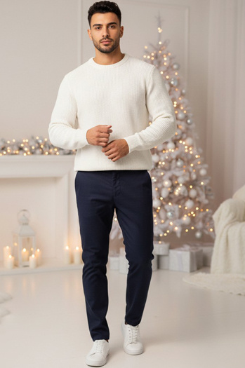 Marineblaue Hose für Männer Dstreet UX4411z